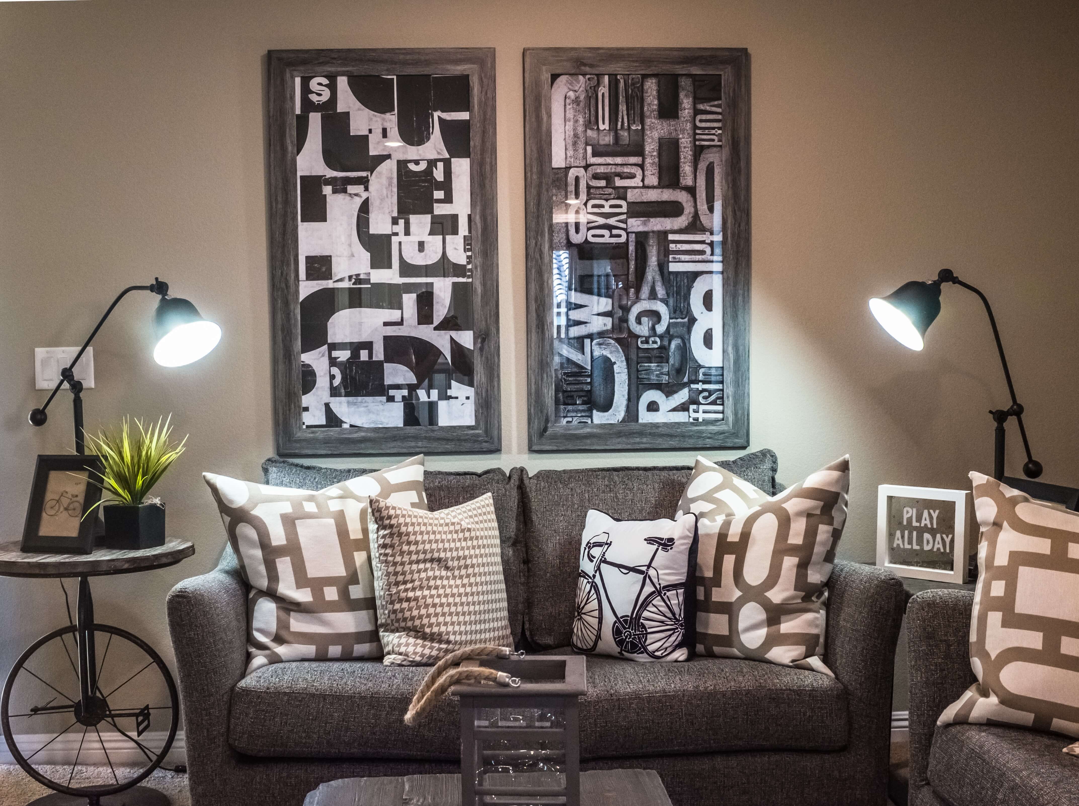 monochromatic living room design